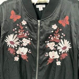Embroidery Bomber Jacket